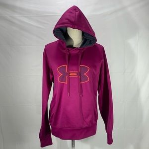 Under Armour U Storm Purple Semi Fitted Coldgear Hoodie Size Large